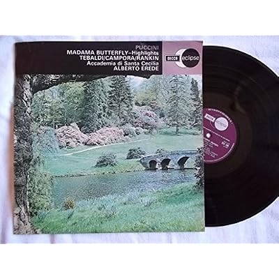 ECS 526 Puccini Madama Butterfly Santa Cecilia Alberto Erede vinyl LP