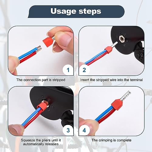 Yoiimiya Twin Wire Ferrules Kit - 7 Types Dual Bootlace Ferrules, 0.5-6mm² Wire Terminal Crimp Connectors - Image 4