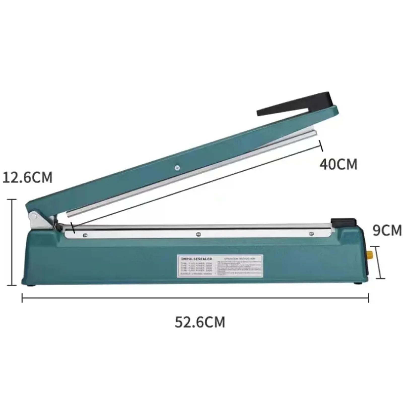 Scelleuse thermique à impulsion, thermoscelleuse manuelle pour sacs en polyéthylène, thermoscelleuse, voyant LED, scelleuse compacte pour sacs de restauration rapide, contrôle précis du temps et de la