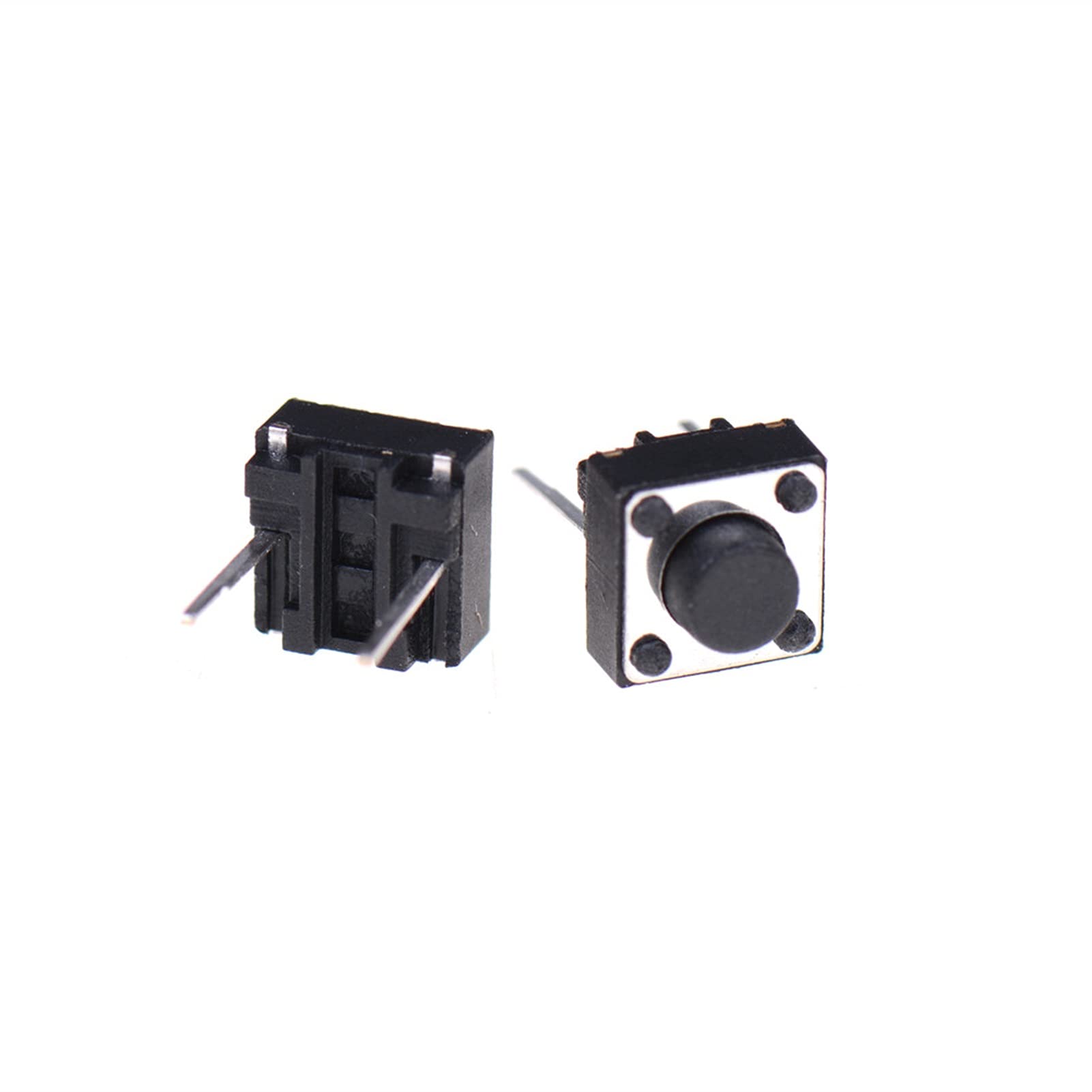 JFQOWCMP Micro Switch 30/100pcs Micro Momentary Tactile Push Button Switch 2 Pin ON/Off Keys Button DIP 6x6x5mm/3x6x4.3mm(100pcs 6x6x5mm)