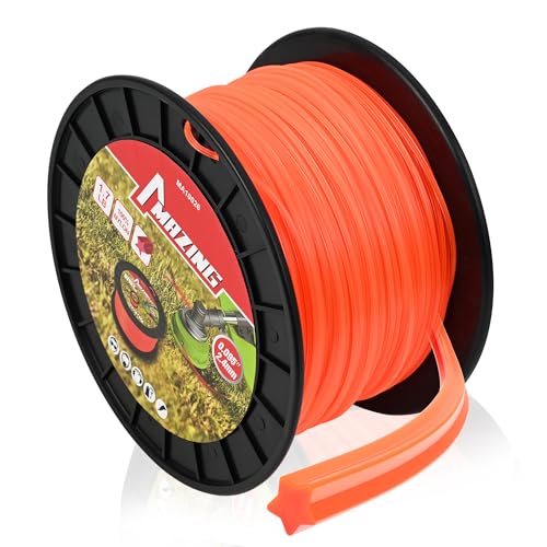 MAZING String Trimmer Line, 0.095 Inch-2.4mm Pentagonal Cutting Weed Eater String, 1.7LB-626FT Premium Nylon Weed Wacker String Trimmer Line Spool Universal Fits Most of String Trimmers
