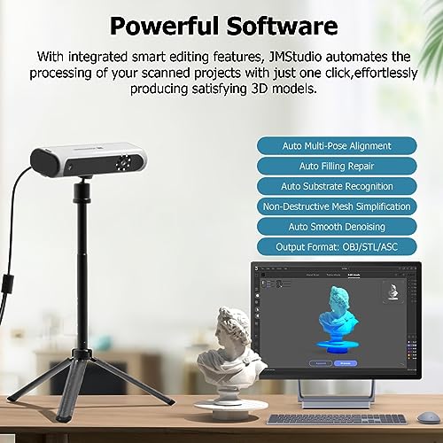 YOOPAI Scanner 3Dmakerpro Lynx 3D, Precisão de 0,1 Mm e Velocidade de Digitalização de 10 Fps, Scann