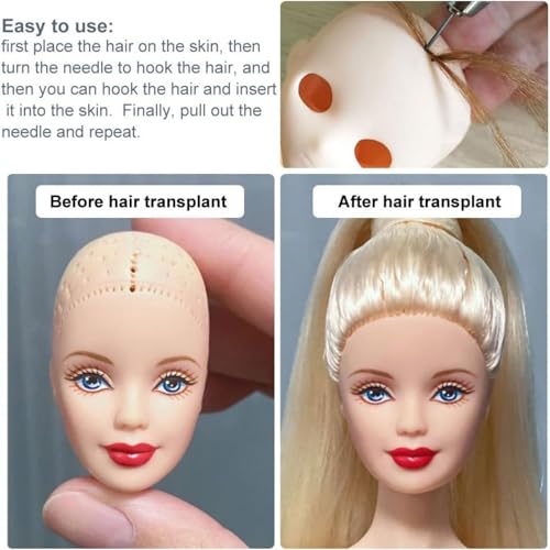 Herramienta de costura para implante de cabello preciso y estilismo 4
