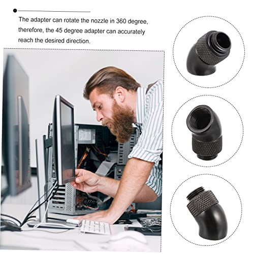 Lurrose 2piezas Giratorio De Accesorio Para Refrigeración Líquida Kit De Adaptadores - imagen 8