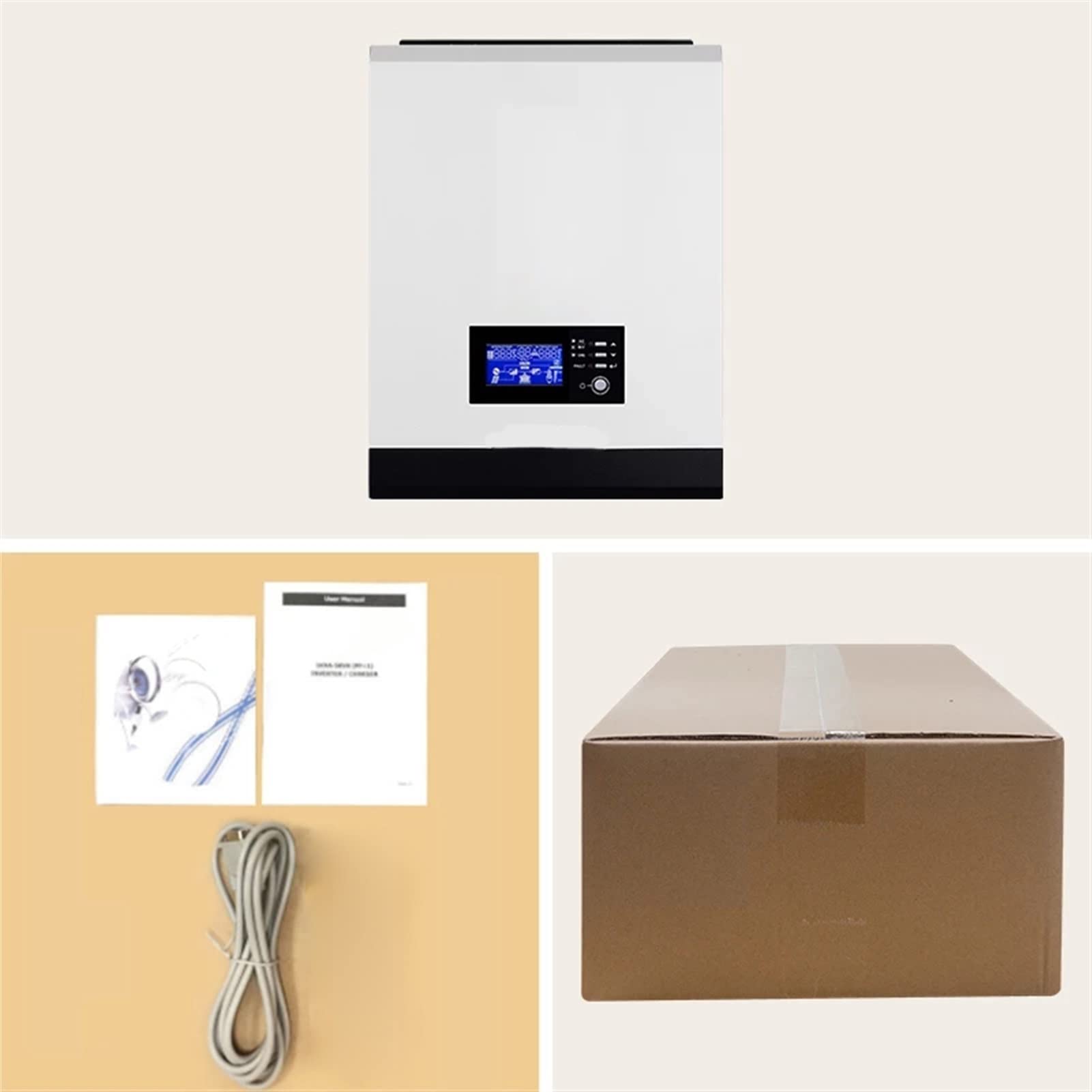 Inverter Solare, Hybrid 2400W Solar Inverter 220 5 0A PWM. onda sinusoidale pura 50Hz 6 0Hz Off-grid inverter 24V caricabatteria