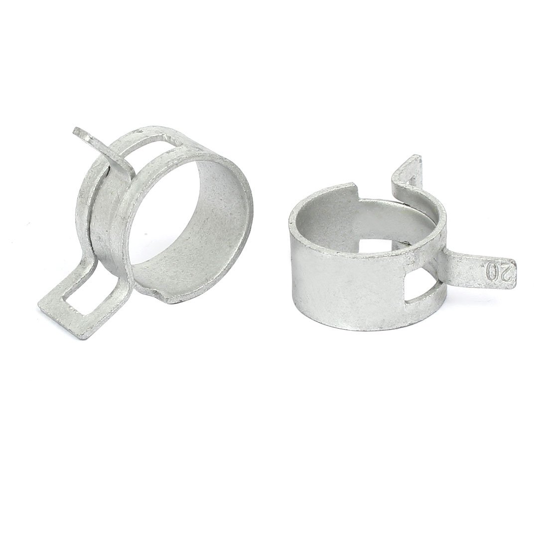 Aexit 20mm Inner Clamps Dia Dacromet Coating Spring Clip Water Pipe Fuel Line Hose Strap Clamps Clamps 5pcs