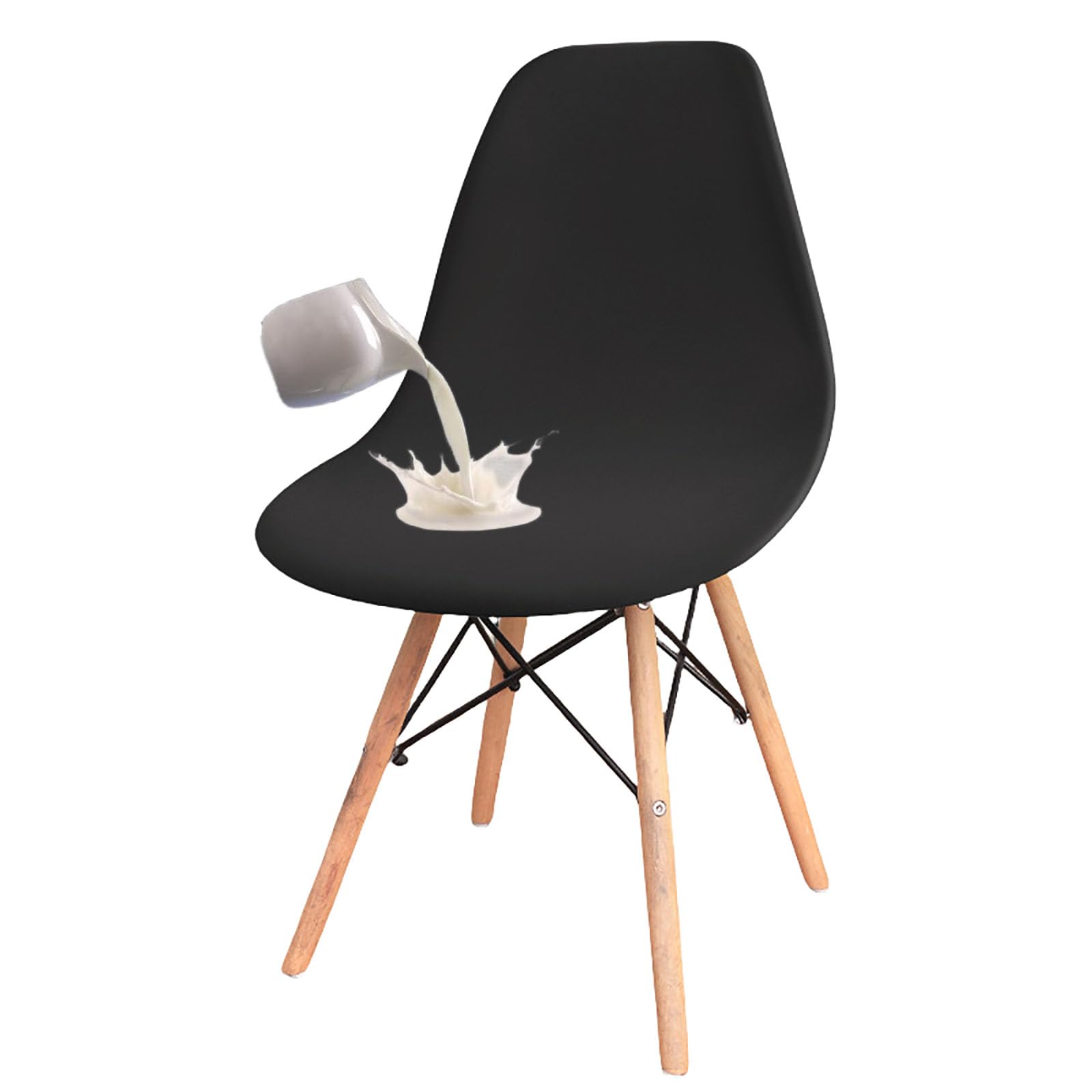 Housse de chaise imperméable noire pour protéger et rénover vos chaises de salle à manger