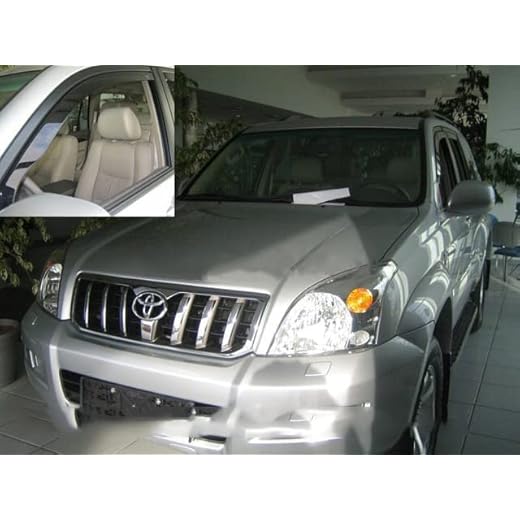 Car Lux AR03679 - Derivabrisas Deflectores de Viento Delanteros para Landcruiser J120 Desde 2003-