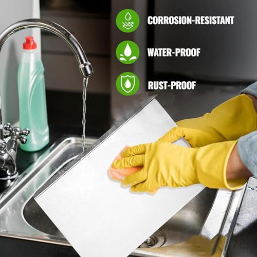 Image of Btop Stainless Steel Chopping Board, Corrosion Resistant, Waterproof, Rust-Proof, Professional Kitchen Equipment (Steel Countertop Chopping Board)