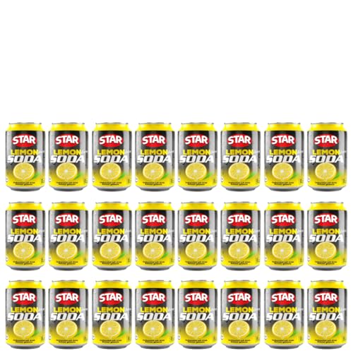Image of Star Lemon Salted Soda - Refreshing Carbonated Soft Drink with Tangy & Salty Twist, 300ml Can (Pack Of 24)