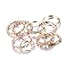 Gmai Bohemian Vintage Women Crystal Joint Knuckle Nail Ring Set of 10 pcs Finger Rings Punk Ring Gift (Gold)
