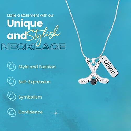 Miniatura 7 de Personalized Hockey Necklace with Engraved Charm, Hockey Jewelry, Hockey Gifts, Ice Hockey Charm Necklace, Hockey Players & Hockey Moms