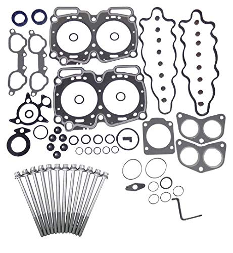 Image of DNJ HGB708 Engine Cylinder Head Gasket Set with Head Bolt Kit, Complete Repair Set for 1995-1998 Subaru Impreza 2.2L 2212cc H4 SOHC