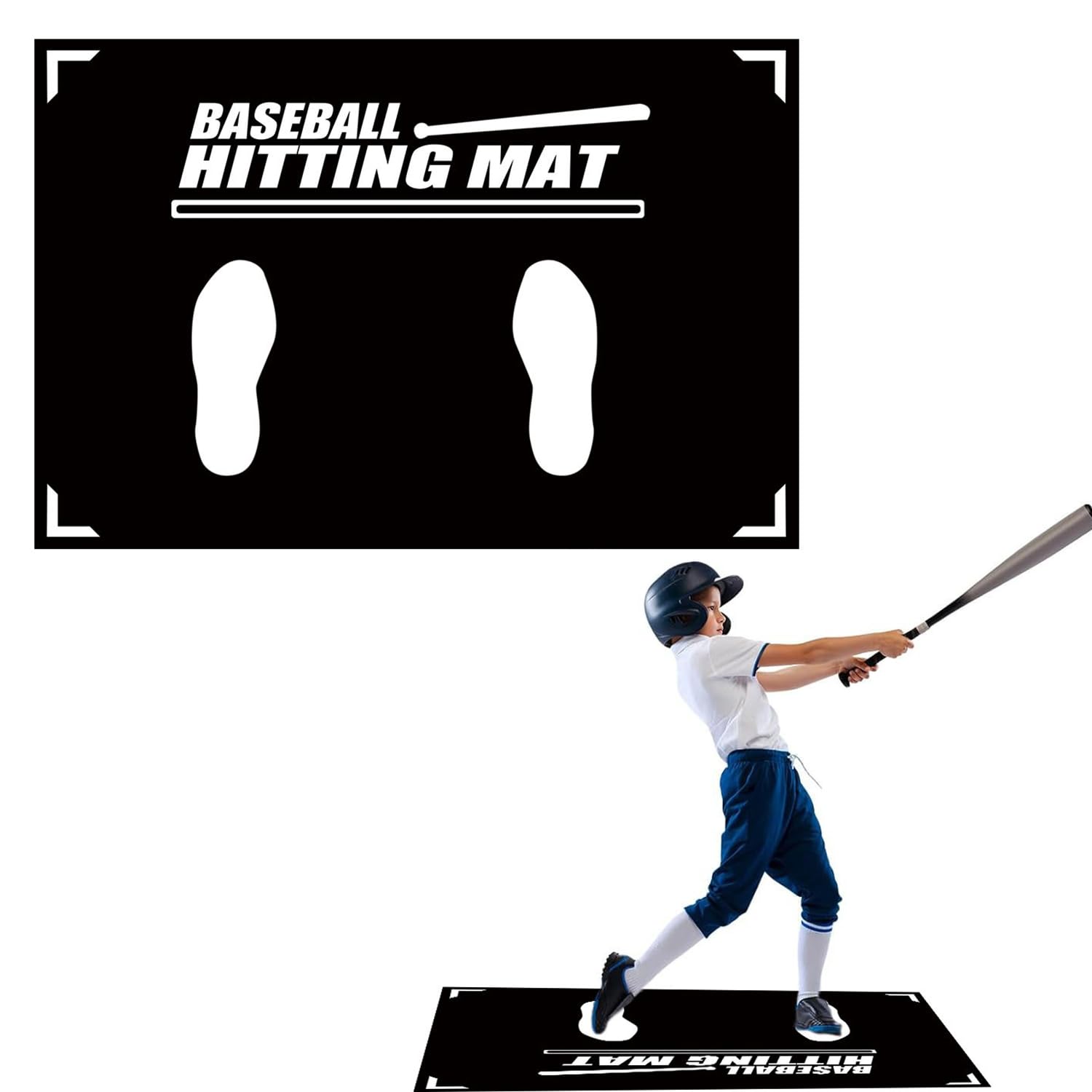 Tapis d'entraînement de baseball pour éviter les glissades en frappant