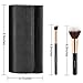 Refand Makeup Brushes, 15pcs Face Brushes Cosmetics Kabuki Foundation Powder Concealers Blending Eye Shadows Professional Make Brushes Kit with Pu Leather Storage Bag Rose Gold Black