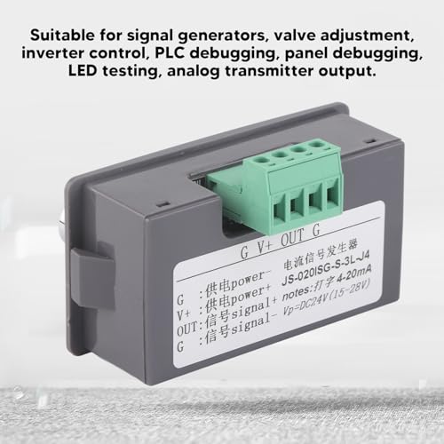 4-20 MA Signalgenerator Stromspannung Analoger Simulator 4-stellige Anzeige DROK Einstellbarer Signalgenerator für SPS-Panel-Debugging