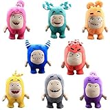 Niño 8Pcs / Lot Oddbods Peluches De Dibujos Animados Juguetes De Peluche Colección De Juguetes Para Niños Juguetes Para Niños Regalo De Cumpleaños De Navidad Decoración Del Hogar 18Cm 8Pcs
