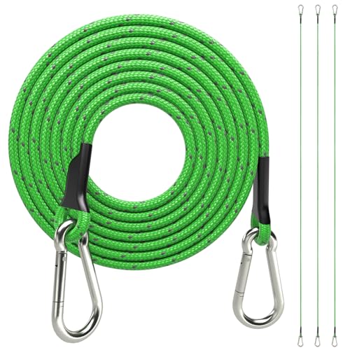 sprookber 72 Inch Bungee Cords with Stainless Steel Carabiner, Heavy Duty Strong Bungee Cords for Camping, Tarps, Bike Rack, Hand Carts etc, Set of 4
