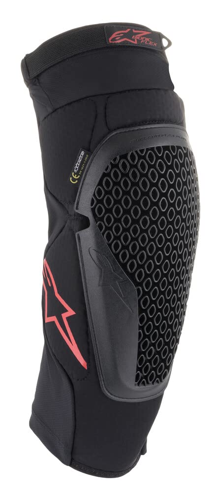 Alpinestars Bionic Flex Knee Protector, L/XL, Black/Red