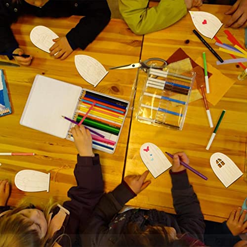 Mini Porta Fada | Portas De Fada De Madeira Para DIY,Mini janela de artesanato de portas de jardim p