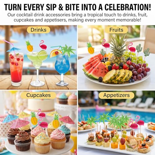 360PCS Sombrillas para Bebidas de Papel Multicolor miniatura 3