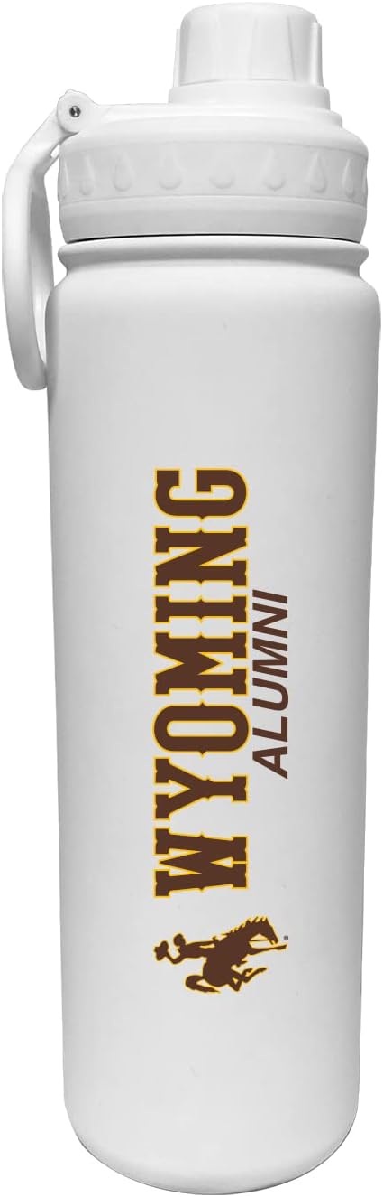 The Fanatic Group University of Wyoming Alum 24 oz. Stainless Steel Bottle - White