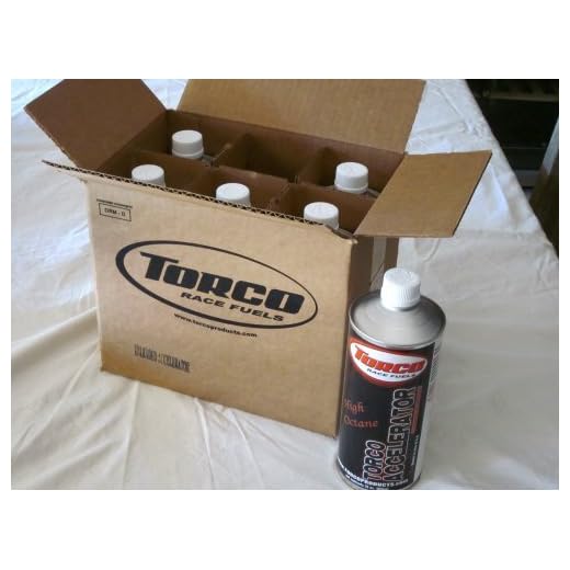 TORCO Octane Booster Case of 6 Quarts UL Accelerator