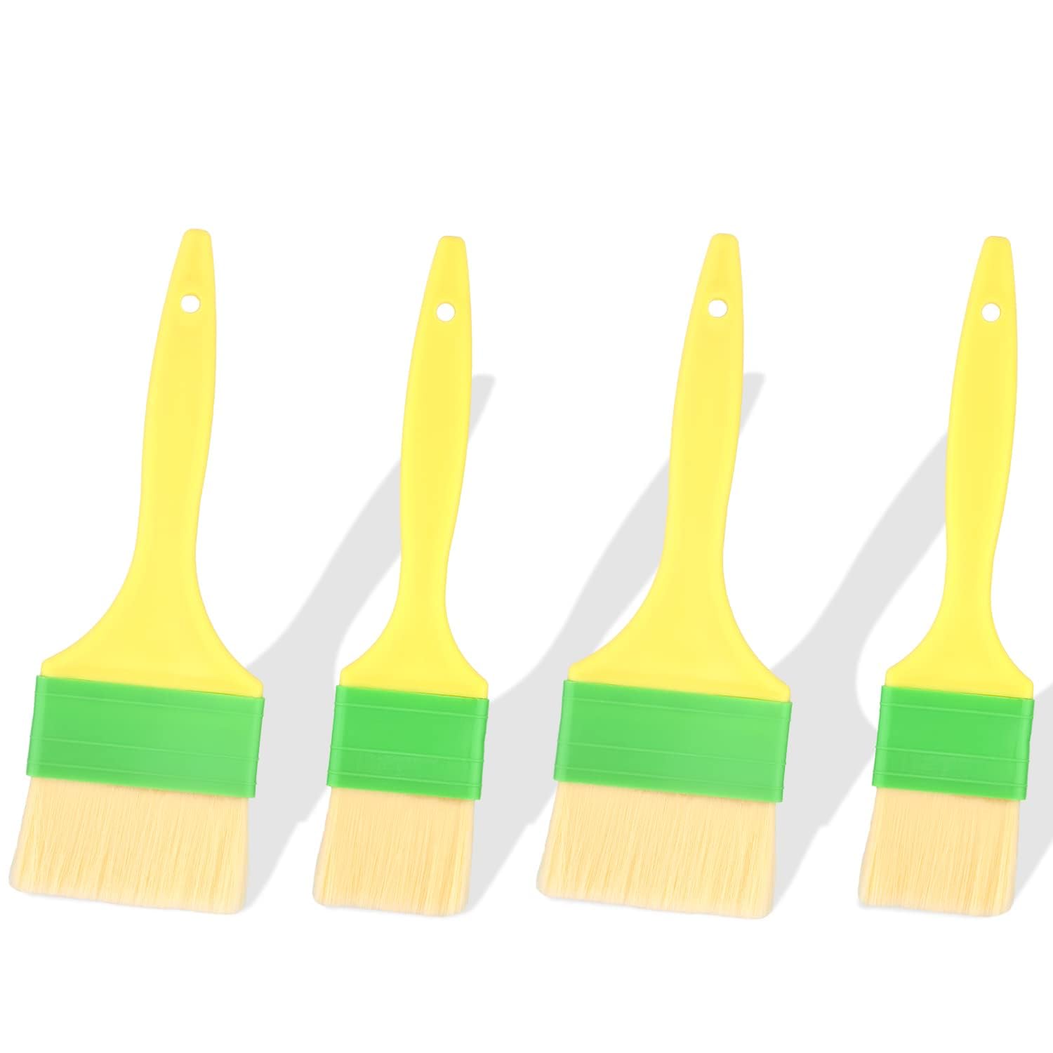 Set of 4 Pastry Brushes, Practical Oil Brush Wool Basting Brush BBQ Brushes for Sauce Multifunctional Food Brush for Oil Butter Egg Sauce for Cooking Baking