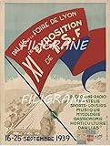 vieux poste radio tsf philips SANS CADRE PostersAndCo ™ Expo TSF Lyon 1939 Rhqr-Poster/Reproduction HQ 40x60cm d\'une Affiche Vintage/Ancienne