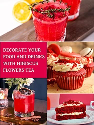 TeeLux Hibiscus Tea Bags, Natural Hibiscus Flowers Herbal Tea, Caffeine Free, Refreshing Tart Flavor, Hot & Iced Tea, 50 Count — view 5