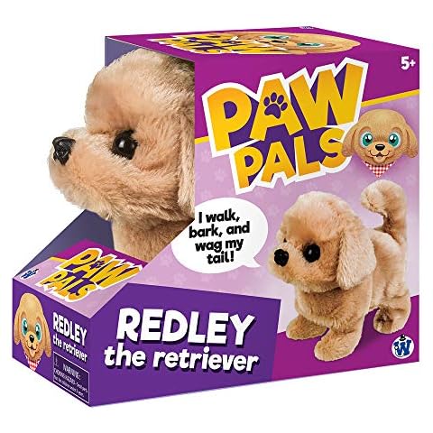Westminster, Inc. Redley the Retriever - Cute, Cuddly, Plush Battery Operated Dog Toy Walks, Wiggles, and Barks with Sound Cover