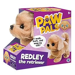 Westminster, Inc. Redley the Retriever - Cute, Cuddly, Plush Battery Operated Dog Toy Walks, Wiggles, and Barks with Sound
