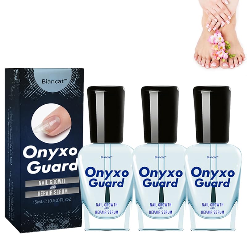 OnyxoGuard Nail Growth and Repair Serum, Advanced Nail Growth Serum, Nail Growth and Strengthener - Revitalize And Strengthen Your Nails 0.5 fl.oz (1 Bottle)