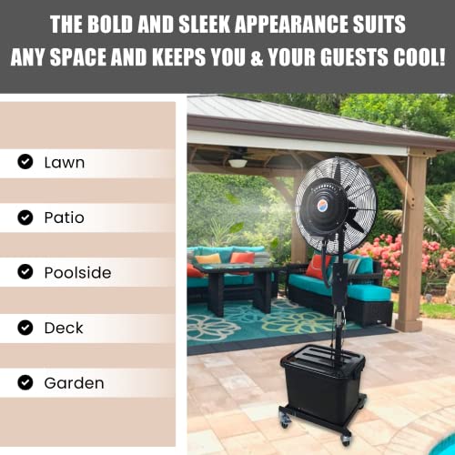 Cool-Off ™ 10 Gallon Water Tank Tropic Breeze Portable Misting Fan With 90 Degree Oscillation  thumb #5