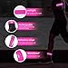 OMKHE Running Light for Runners (2 Pack) Rechargeable LED Armband Reflective Running Gear, LED Light Up Band for Joggers Bikers Walkers (L Pink)