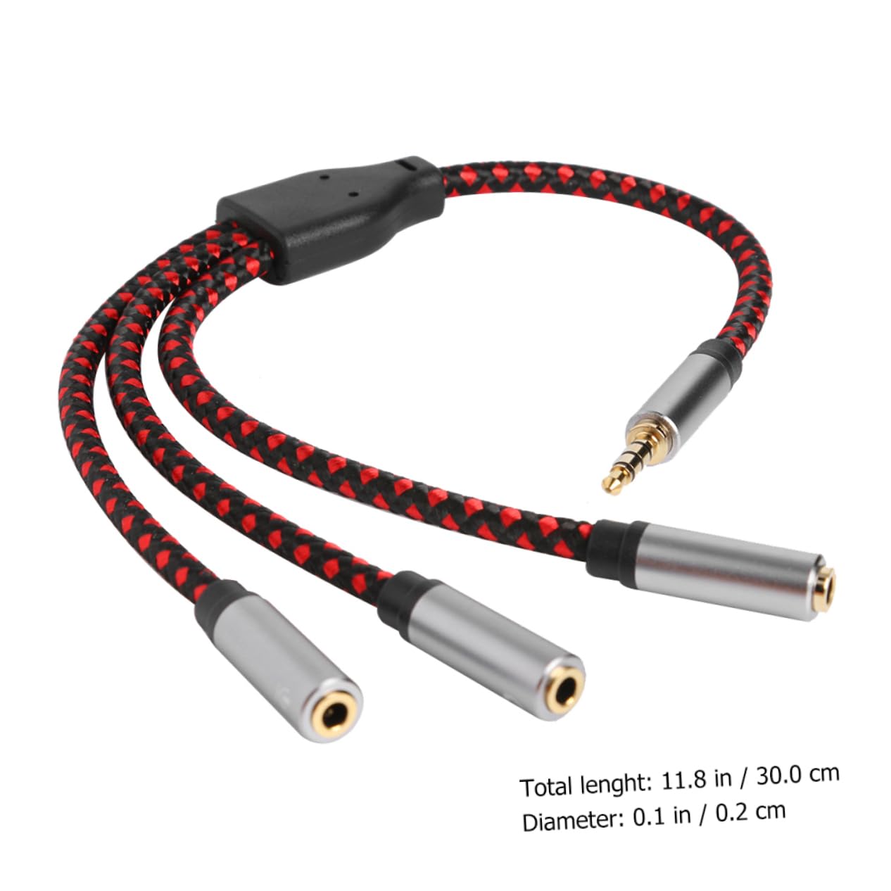 3pezzi Splitter Audio y Per Cuffie Adattatore Jack Mic e Uscite Stereo Estensione Per Smartphone Tablet e Sonora e Portabilità