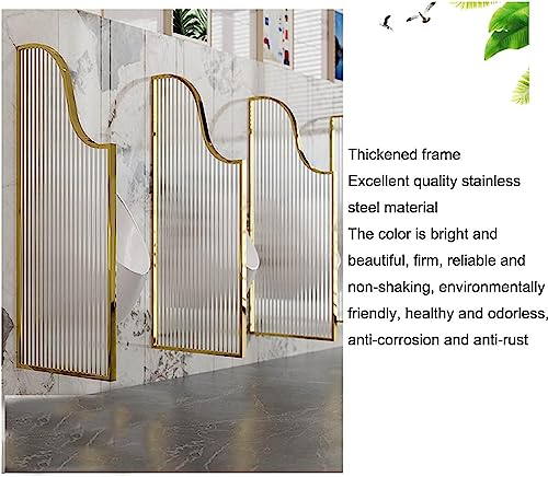 Genérico Divisor De Privacidad For Urinario De Acero Inoxidable, Mampara De Baño De Vidrio Templado(D,1 Piece Set)