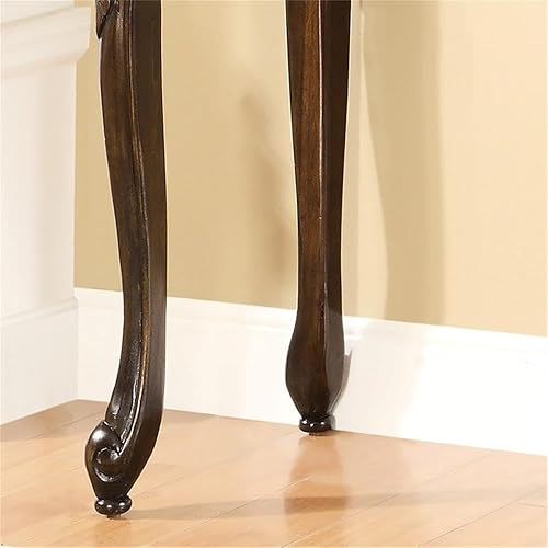 Miniatura 5 de HOMES: Inside + Out Charleston Mesa consola tradicional de madera de 48 pulgadas con patas de cabriole para sala de estar, dormitorio, pasillo,