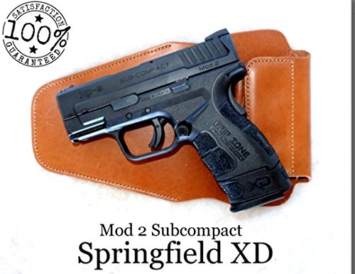 BROWN - DTOM Possum Pouch Buffalo Leather Deep IWB Holster MEDIUM - Ambidextrous