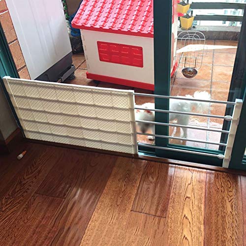 FLYIFE Pet Playpens Safety Gates White Indoor Safety Gates Safety Playpen Room Divider Isolation Door Staircase-Balusters/75-120Cm