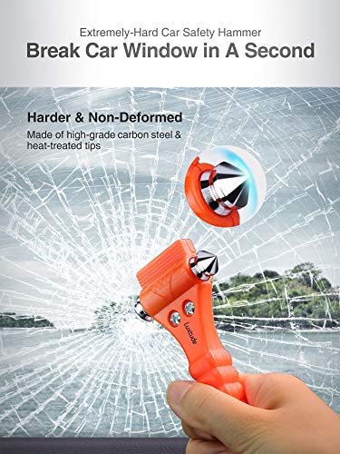 image for Luxtude Car Window Breaker, Glass Breaker, Window Breaker Seatbelt Cut
