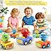 Pbooo Toys for 1 Year Old Boy, Press and Go Car Toys for Toddlers 1-3, Push and Go Animal Toy Cars Set, Birthday Gifts for 1 2 Year Old Boys, Baby Toys 12-18 Months