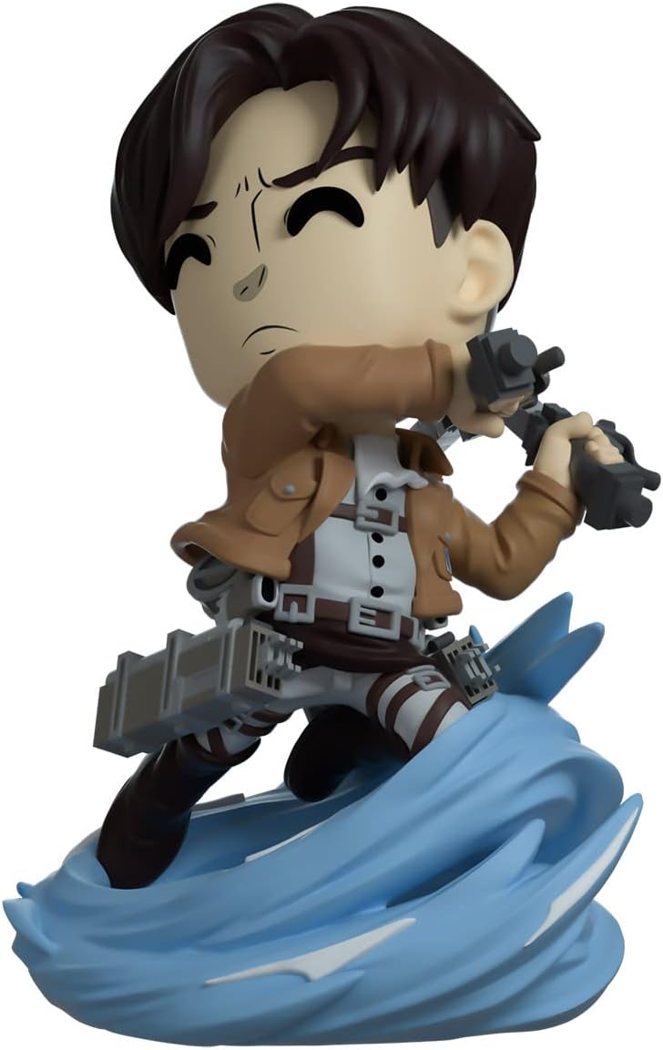 Youtooz Spinning Levi 4.5" Vinyl Figure, Collectible Levi Ackerman from Attack on Titan Anime Attack on Titan Collection