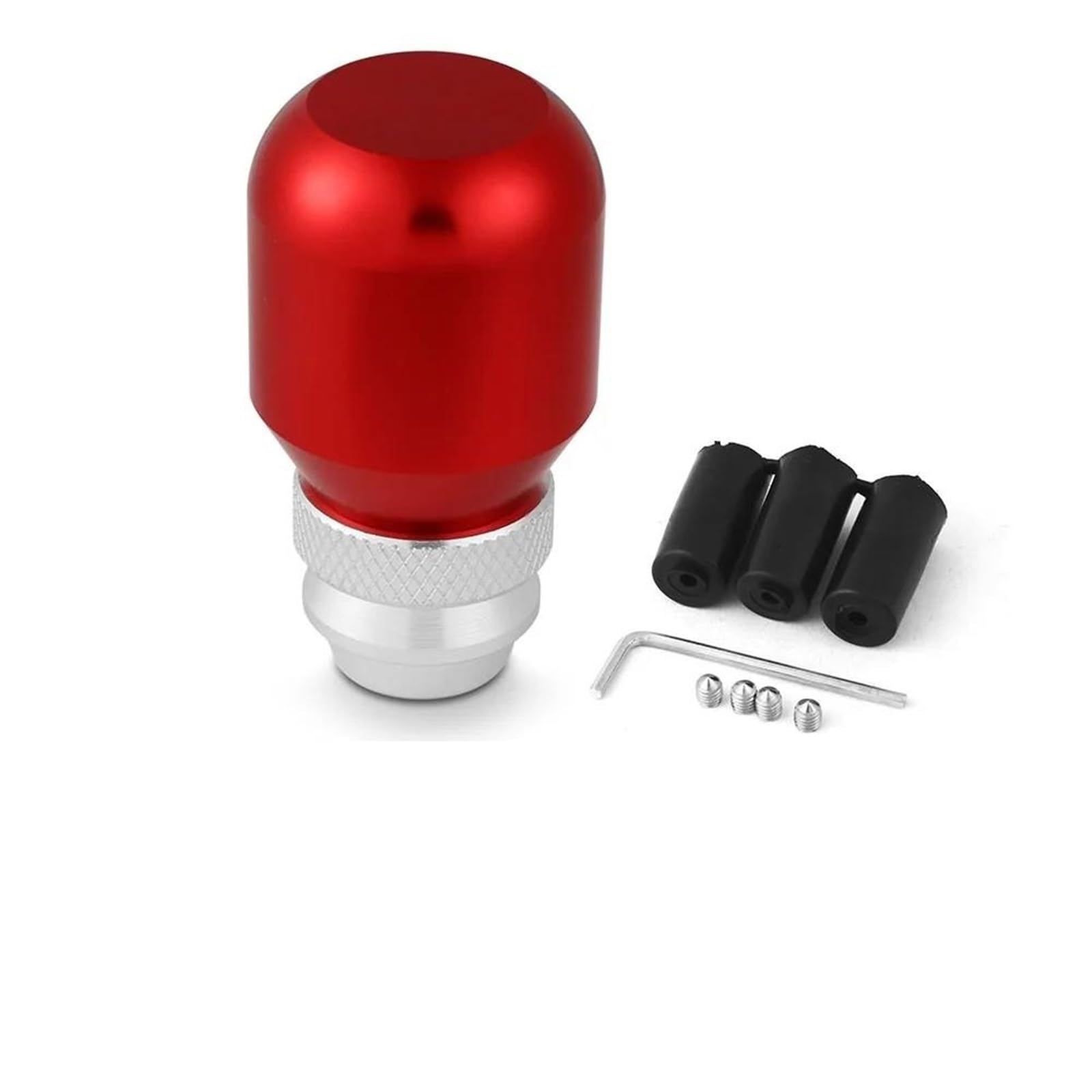 Fsozdbbpl Red Automotive Parts Aluminum Shift Knob 7Cm-9.5Cm Adjustable Universal Manual Gear Shifter Lever Knob Universal Gear Shift Knob Shifter Lever(Red)