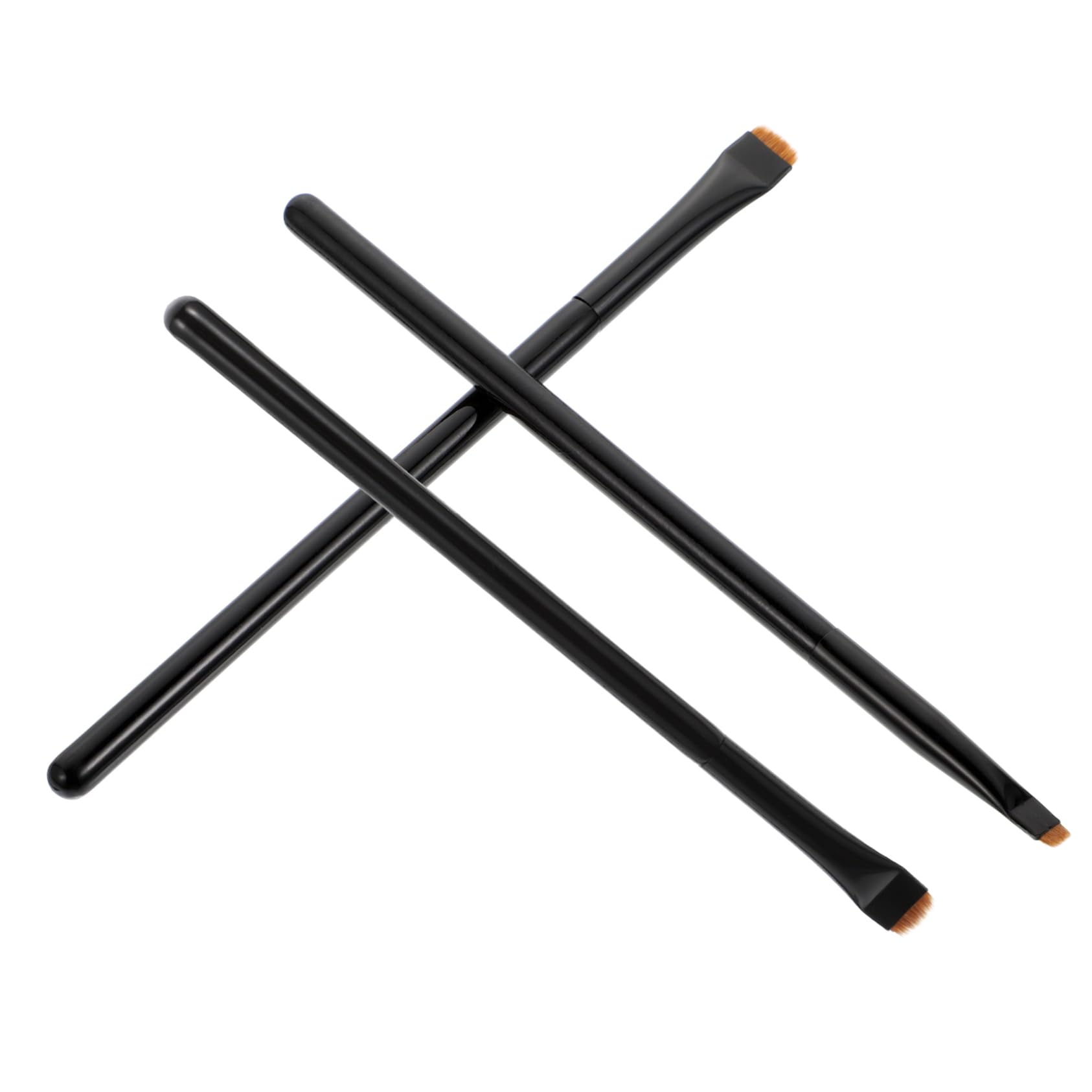 Housoutil 12pezzi Pennelli Per Trucco Con Manico Legno Pennelli Per Eyeliner Professionale e Cosmetici e Viso Facile Da Pulire e Adatto Per Uso Professionale e Quotidiano