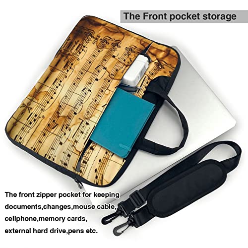 Bolso para portátil con estampado de notas musicales miniatura 4