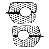 TRQ Driver & Passenger Side Fog Light Bezel Set Compatible with 2008-2014 BMW X6 BM1038187 BM1039187