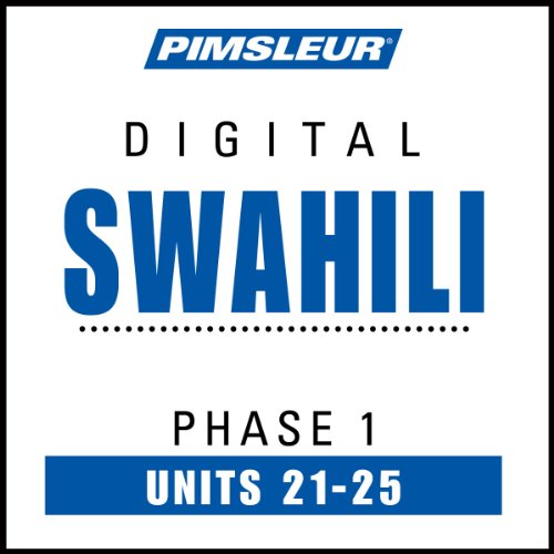 Diseño de la portada del título Pimsleur Swahili Level 1 Lessons 21-25