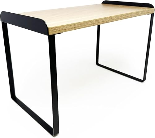 Mitus Organizador y almacenamiento de estantes, estante de madera escalonada para encimera de cocina, encimera de baño, armario de despensa,