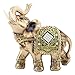 Produktbild Glückselefant , Akozon Elefant Statue Glück Feng Shui Grüne Elefant Statue Skulptur Reichtum Figur Geschenk Hauptdekoration(L)
